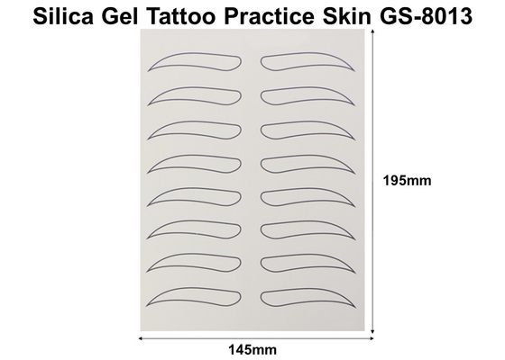 High Flexible Tattoo Practise Skin , No Harm Eyebrow Practice Skin