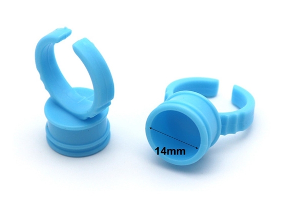 Plastic Tattoo Medical Supplies 14mm Non-Toxic Rubber Ring Cup Home Use