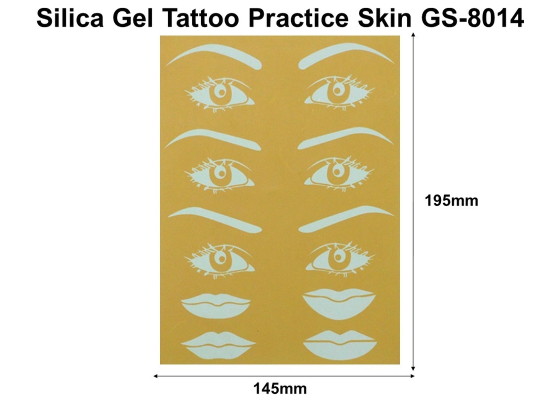 No Poison Permanent Makeup Accessories , 100 Pieces Tattoo Training Skin