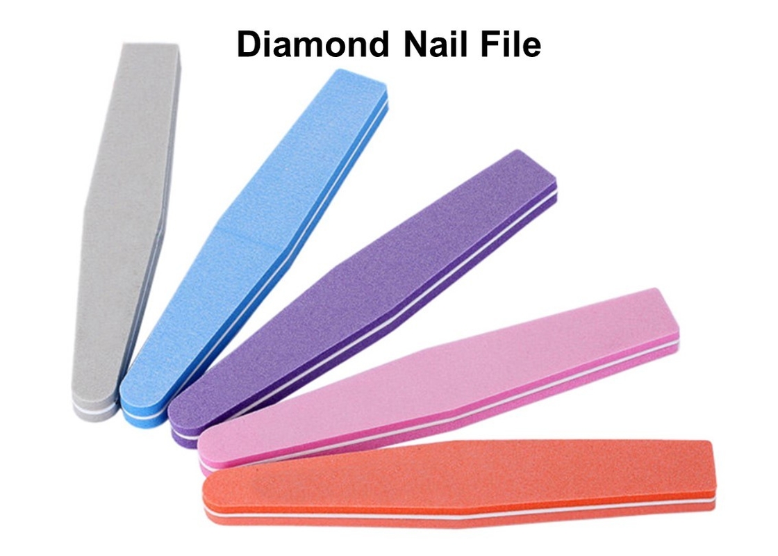 Diamond Disposable Nail Files 178mm Color Buffer Block Multifunction Professional